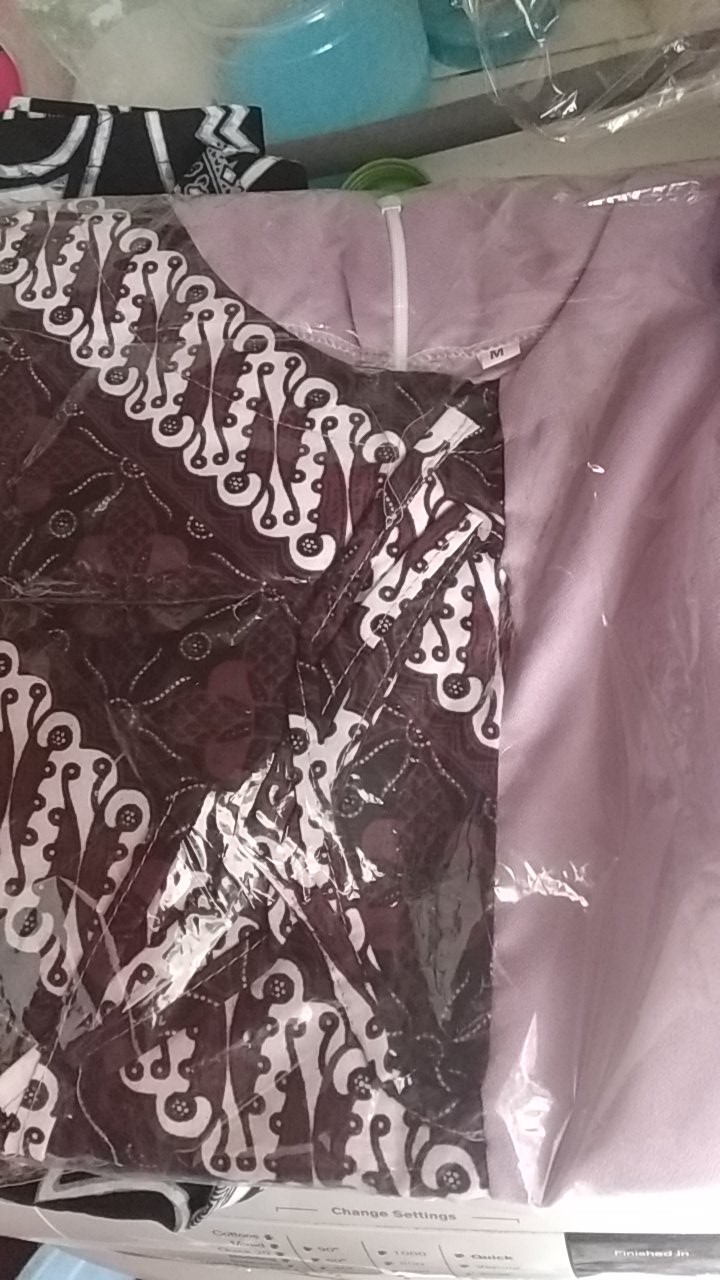 Tey-17 Batik Wanita Asj Sa Hrb026 Kenongo Kemeja Tosca Pendek