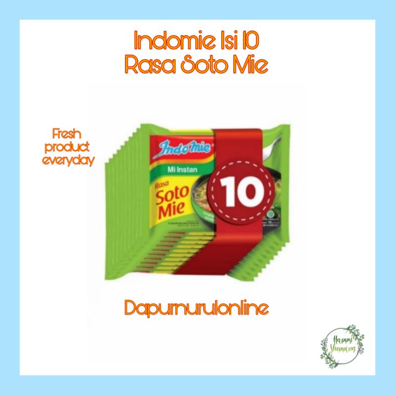 

Indomie Isi 10 Rasa Soto Mie