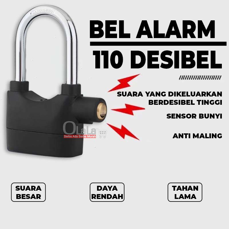 KUNCI PENGAMAN GEMBOK ALARM SENSOR OLL-LOCK1110/1111