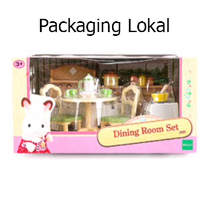 Mainan Anak Sylvanian Family Dining Room Set Shopee Indonesia