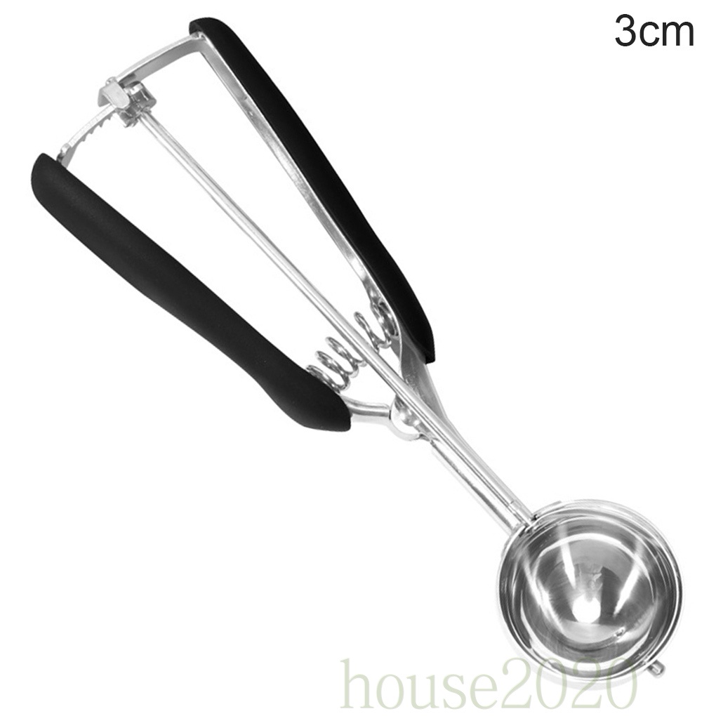 (House2020) Sendok Es Krim / Buah / Kentang Bahan Stainless Steel Ukuran 3cm