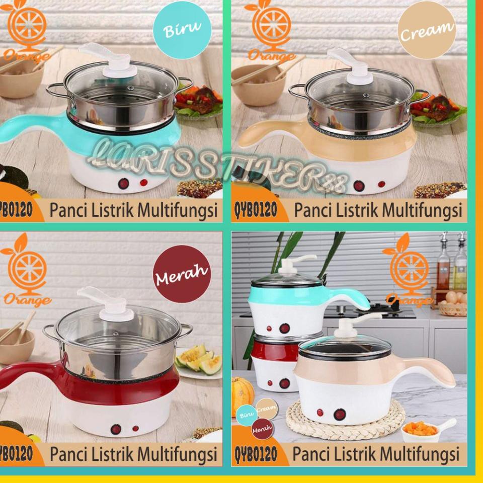 TER_ Panci Elektrik Multifungsi Electric Fry Pan Panci Liik Lapis stenlis LARISSTIKER88 P6S7