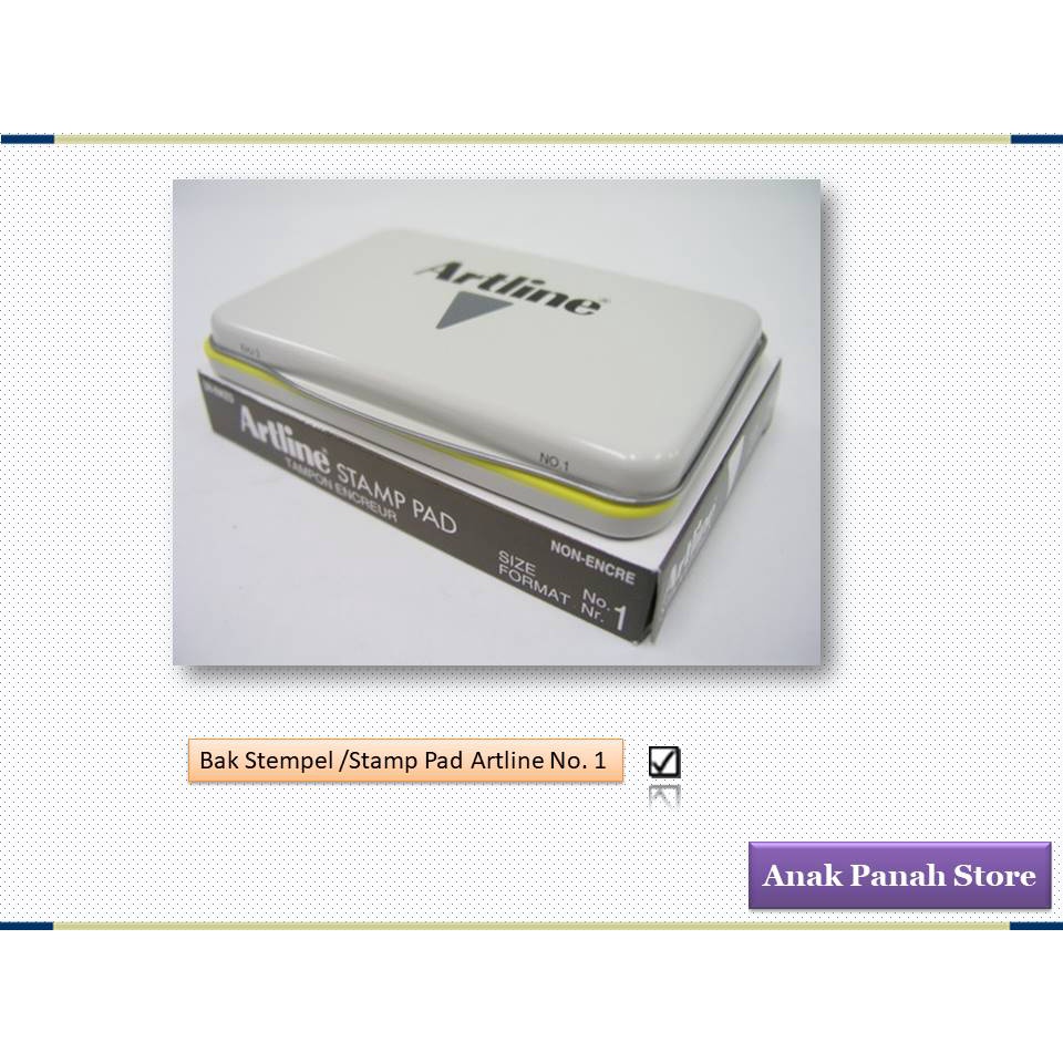 

Bak stempel / Stamp pad No. 1 Merk Artline