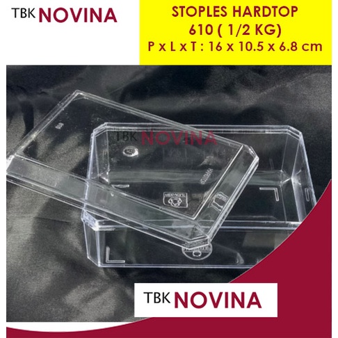 STOPLES KUE TOPLES KOTAK PERSEGI HARDTOP 610 500gram