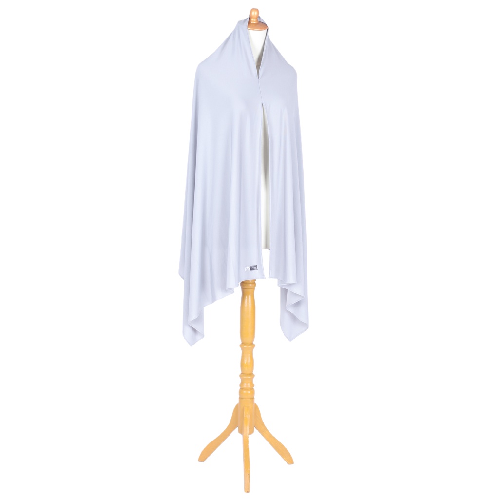 Eksklusif Pashmina Instan Jersey Mahreen Shawl-Light Grey