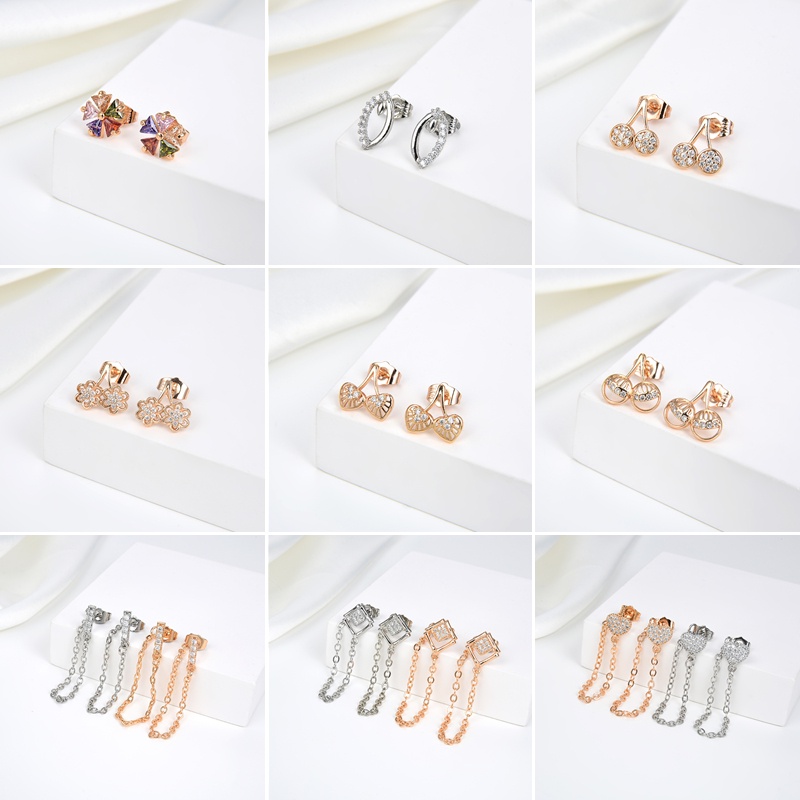 anting titanium wanita emas muda anti karat dewasa tusuk korea asli panjang dan luntur korea style selamanya dewasa 90-99e