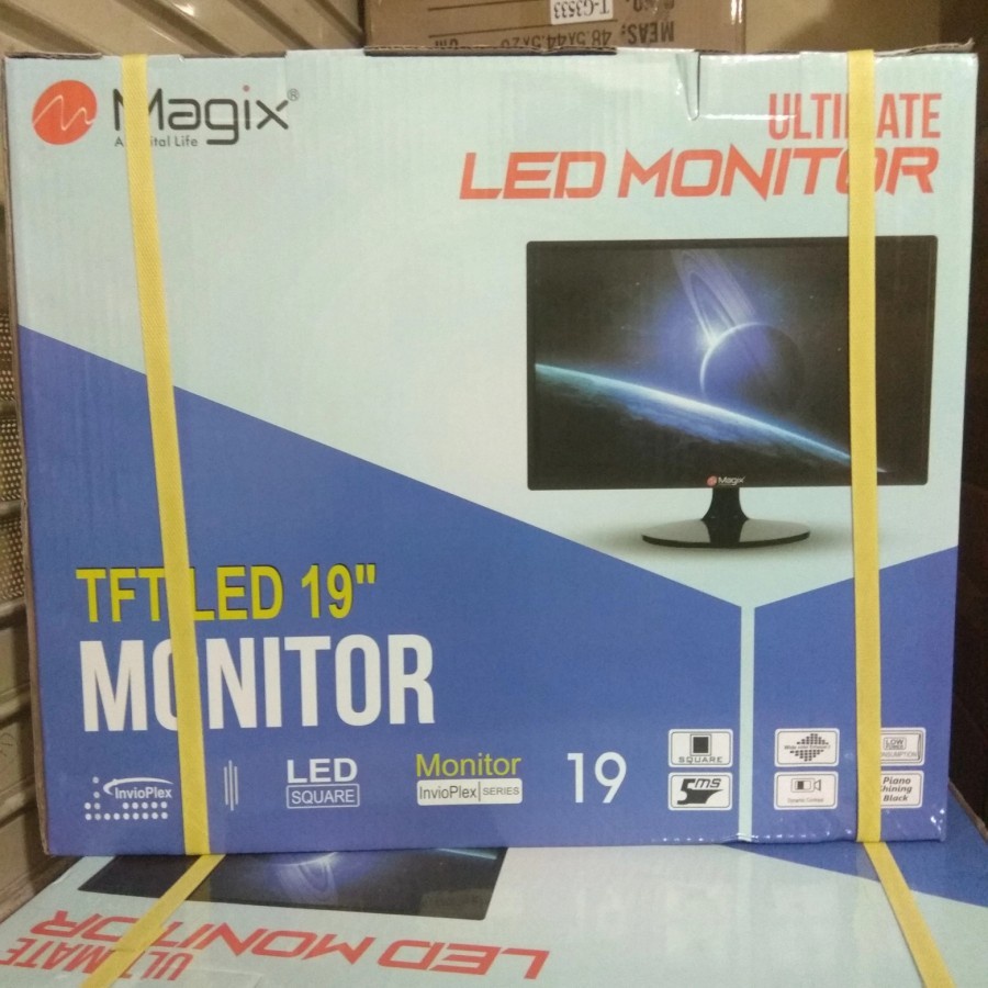 Monitor LED 19 Inch Support HDMI dan VGA Garansi 1 Tahun