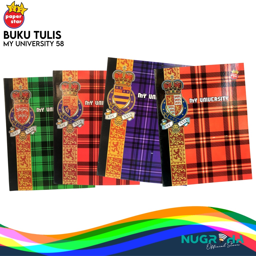 

BUKU TULIS A5 58 LEMBAR PAPERSTAR – UNIVERSITY