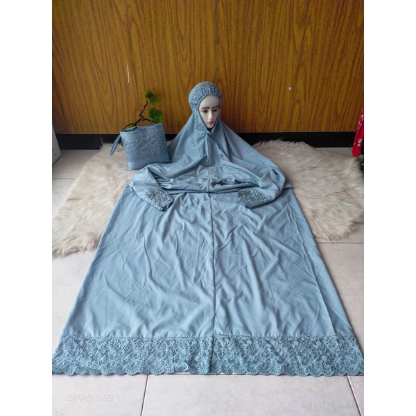 mukena terusan khadijah katun mikro termurah