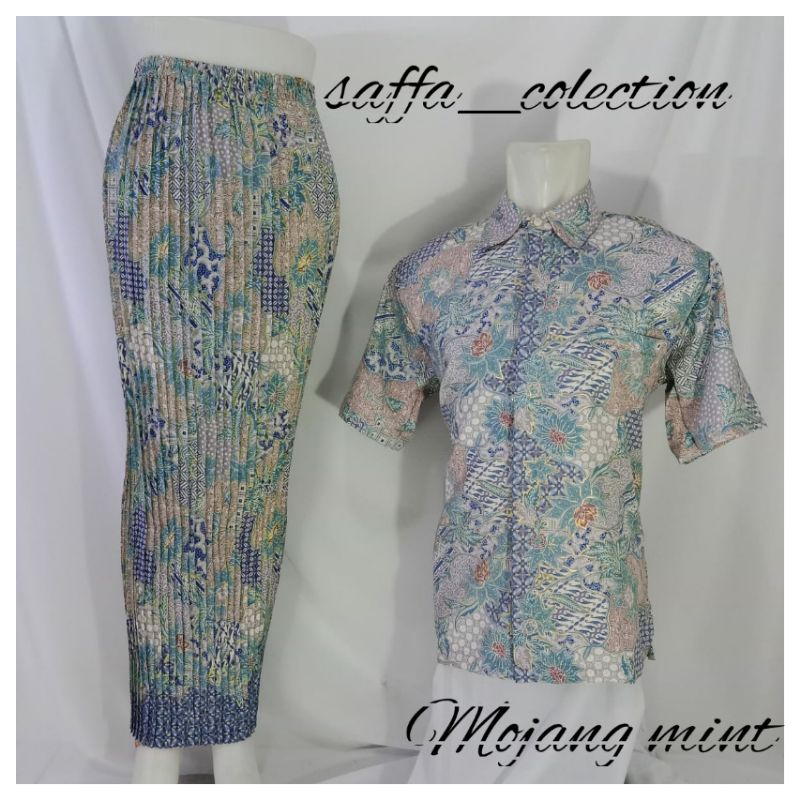 batik couple /kmeja pria couple/kmeja rok prisket batik