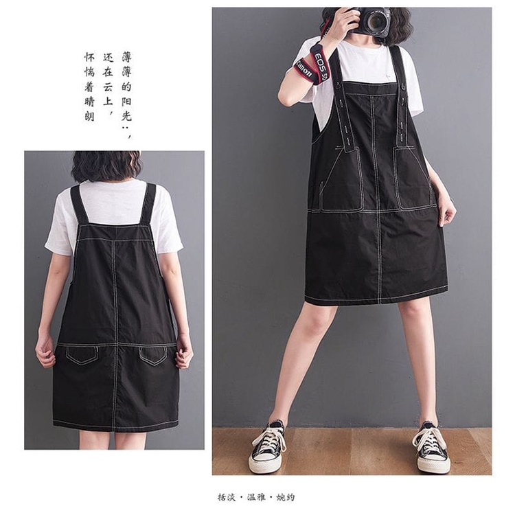 Overall raindeer dress//Overall wanita tanpa inner