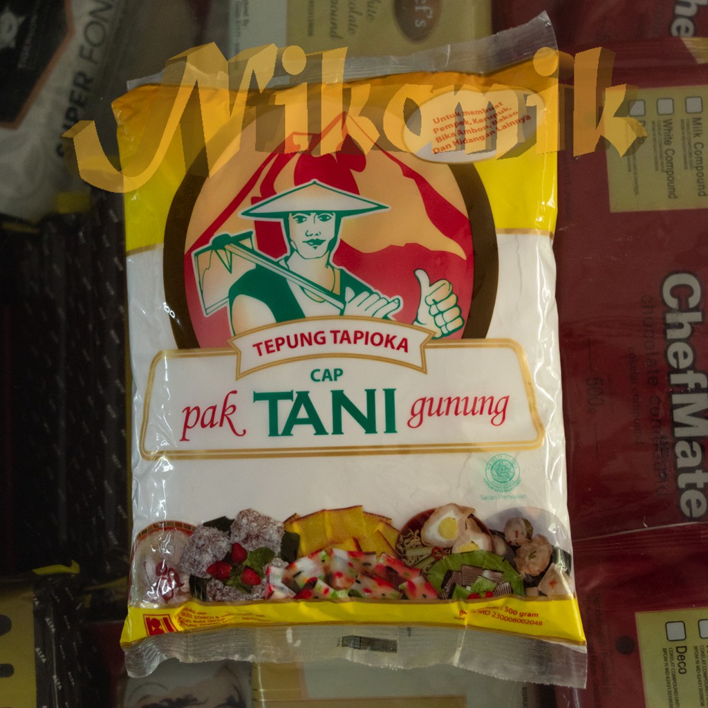 

Tepung Tapioka Cap Pak Tani Gunung 500Gr x 20pc
