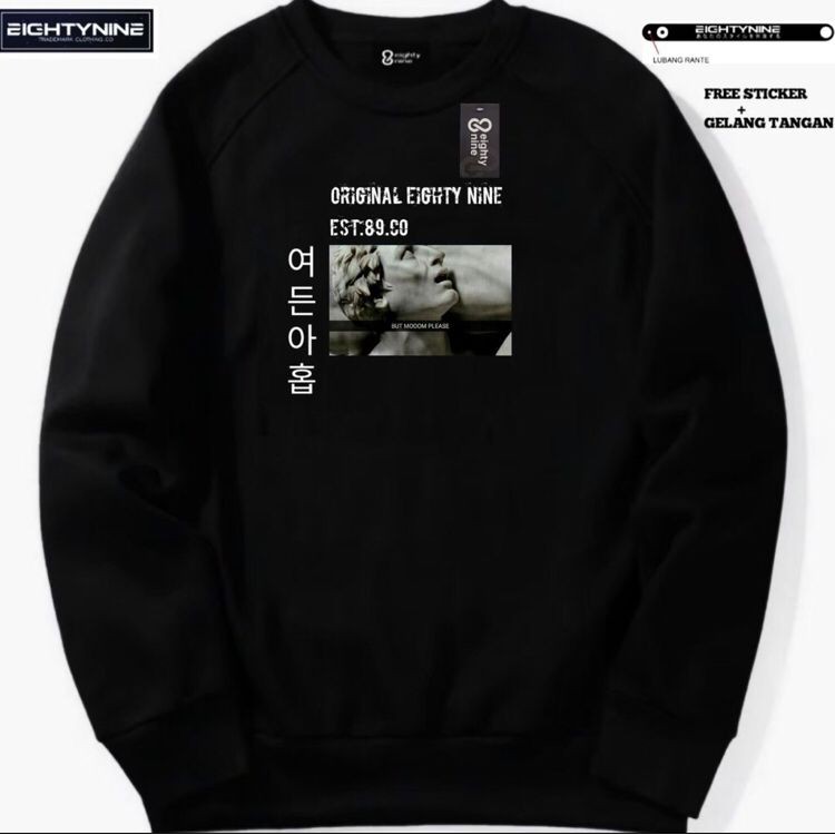 Jaket Sweater Crewneck EIGHTY NINE JEPANG Pria Wanita Original – Eighty Nine Original