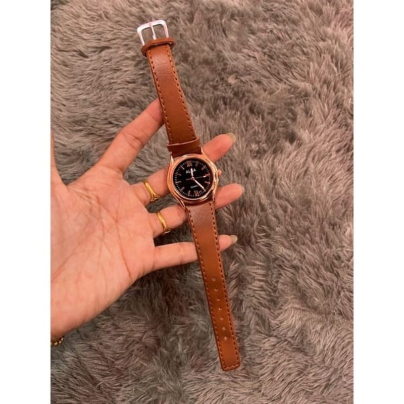 JAM TANGAN WANITA ALBA ANALOG TALI KULIT ANTI AIR || JAM TANGAN WANITA ALBA MURAH || JAM TANGAN SIMPLE || JAM TANGAN WANITA MEWAH COD