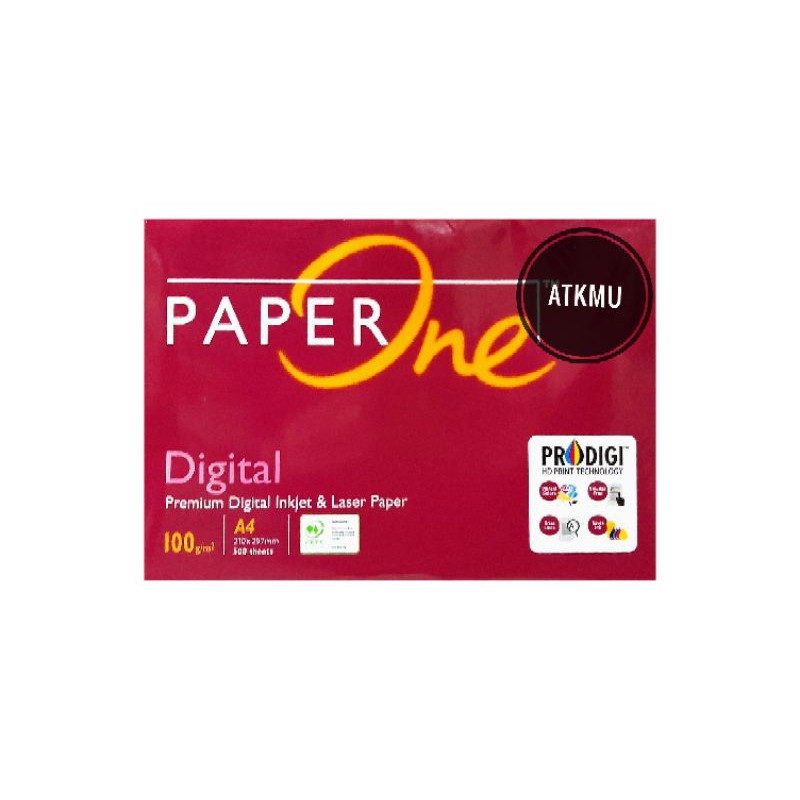 

Kertas HVS Fotocopy A4 100gr PAPERONE 500 Lembar / Kertas Putih