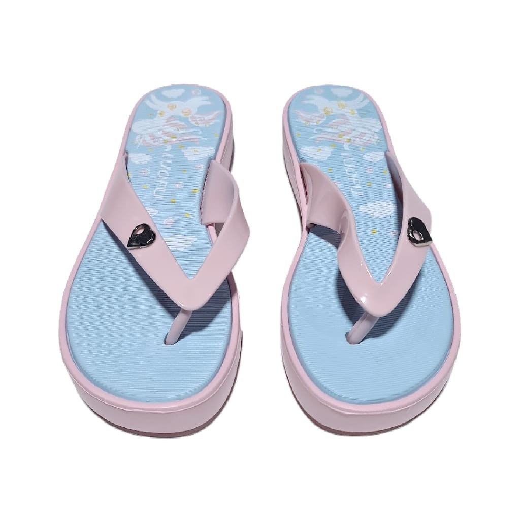 jelly sandal anak cewek luofu sendal jepit karet import E7158B68