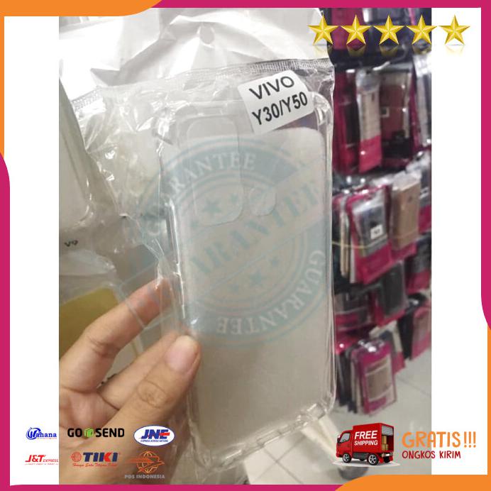 Acc Hp Anti Crack Jelly Case Vivo Y30 Y50 6.53 Inchi Bening Transparan