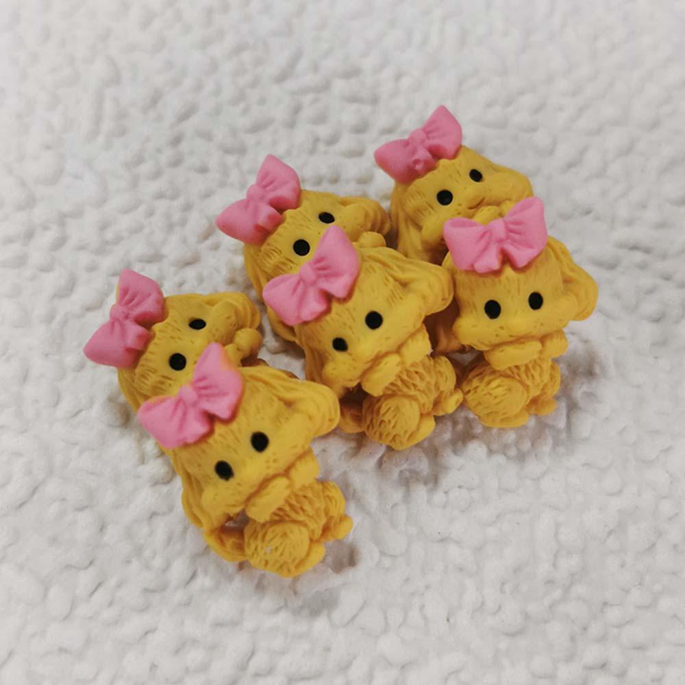 Mxbeauty Dekorasi Nail Art 3D Lucu Indah Manicure Aksesoris Puppy Bear DIY Nail Art