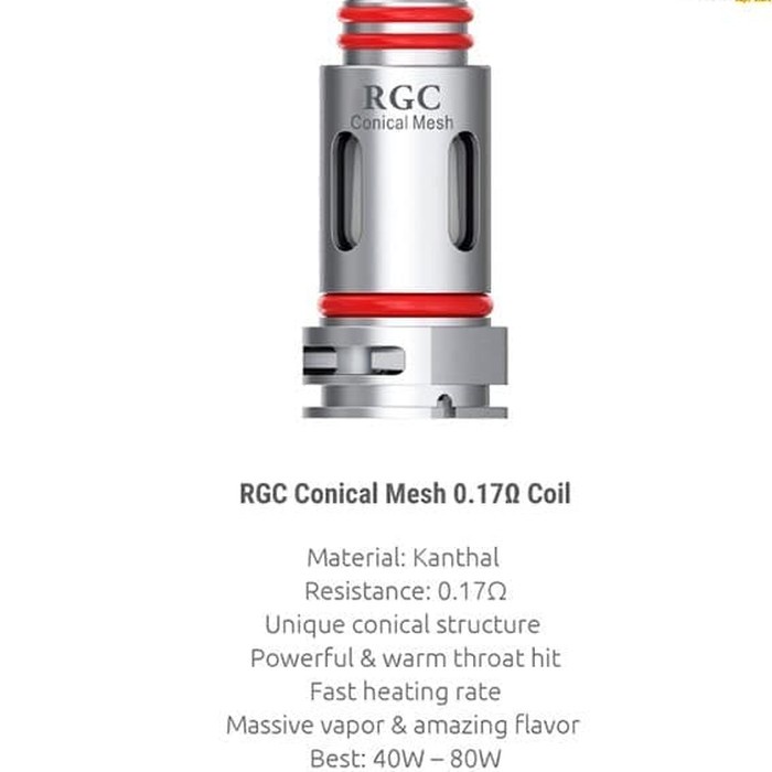 COIL RGC / COIL RPM80 / COIL FETCH MESH 0.17 OHM HARGA SATUAN