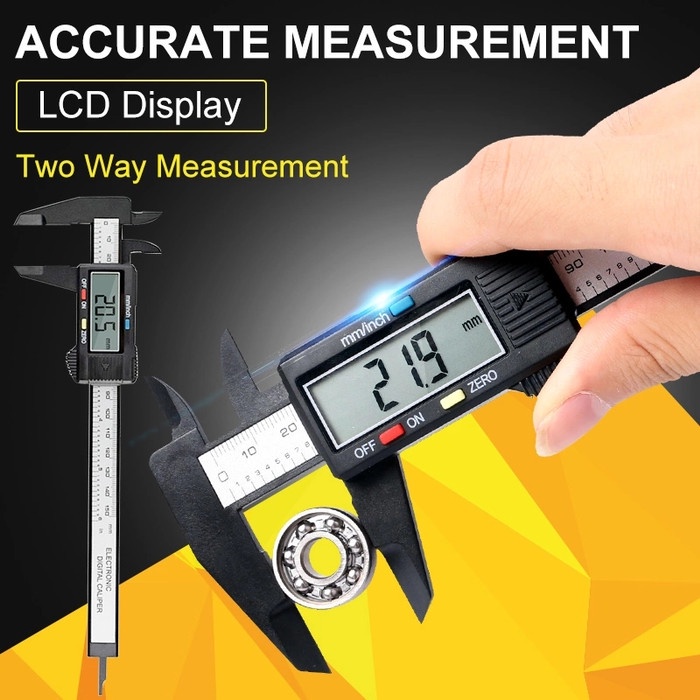 

150 Alat Jangka Sorong Digital Calipers Micrometer Penggaris Pengukur