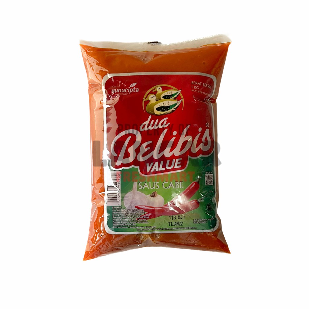 DUA BELIBIS SAUS CABE VALUE 1KG / SAUS CABE BELIBIS VALUE 1KG