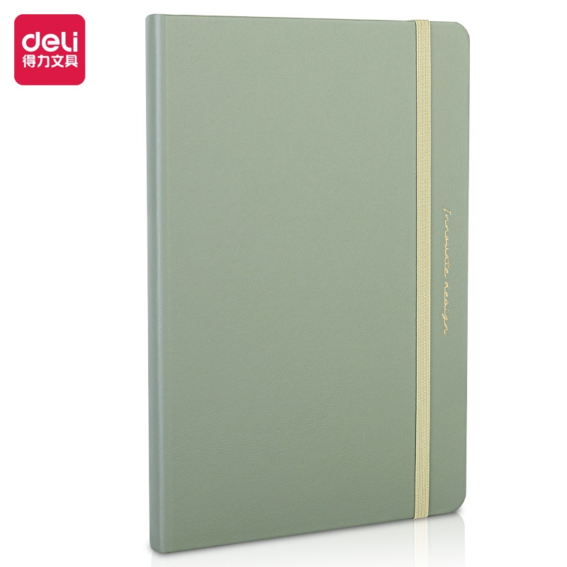 Deli Leather Cover Notebook / Buku Catatan Cover Kulit A5 96 Lembar Warna Pastel 22295