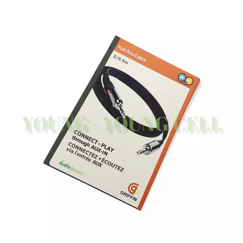 Kabel Aux Audio Griffin Untuk Hp Ke Jack Speaker Aktif 3.5 MM / Kabel Sambungan Speaker Aktif