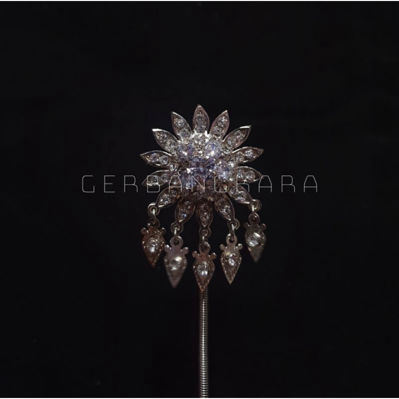 Mentul / Kembang Goyang Diamond Zirconia Matahari