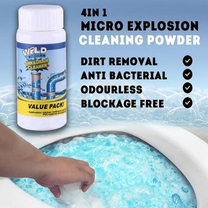 WILD TORNADO ORIGINAL PEMBERSIH PIPA TOILET DAN WASTAFEL SINK AND DRAIN CLEANER