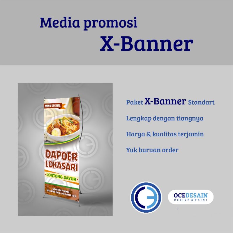 X-BANNER PAKET STANDART (FREE DESIGN)
