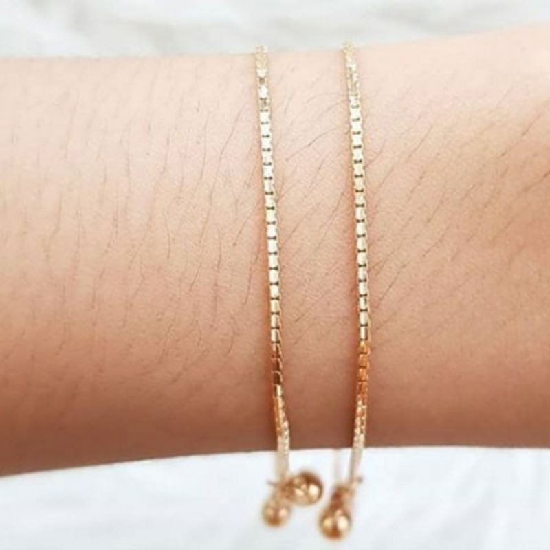 La Vienne - Gelang Tangan dan Gelang Kaki Titanium Wanita Anti Karat - Elena - Aksesoris Perhiasan Gelang Tangan dan Gelang kaki