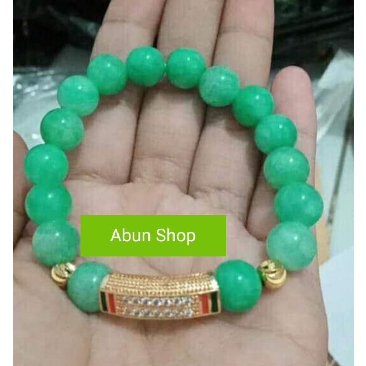 Gelang Batu Giok Taiwan Pipa Warna
