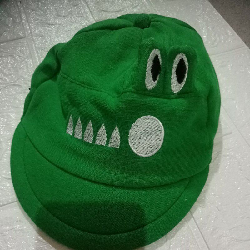 LYSASHOP - Topi Anak Bayi Lucu Motif Kucing/Topi Kupluk Bayi-Trendy Hijau