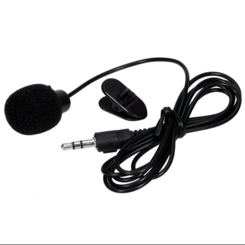 Mic Clip On jepit 3.5mm untuk hp dan laptop