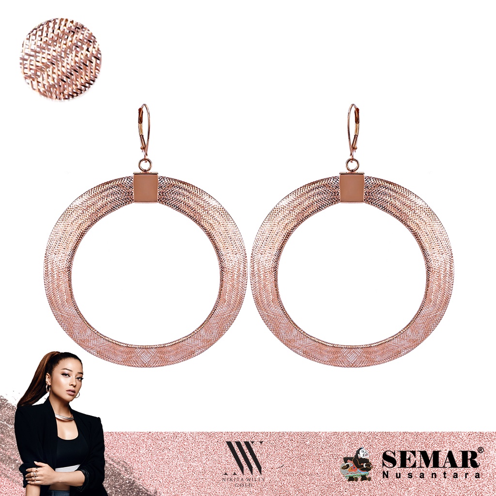 Nikita Willy Gold Anting Emas Featherlite - Earrings 17K Semar Nusantara