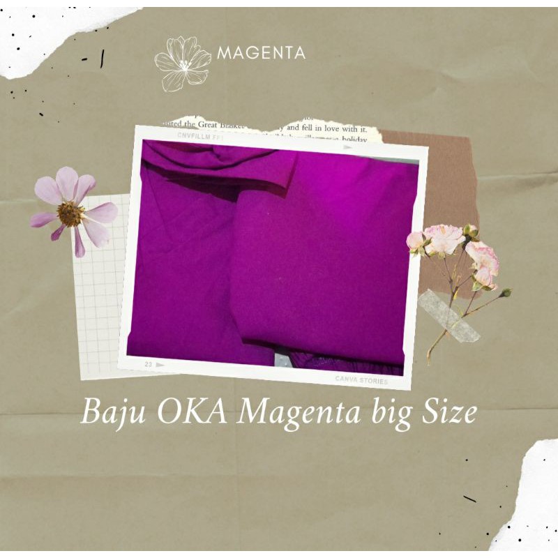 BAJU OKA MAGENTA BIG SIZE