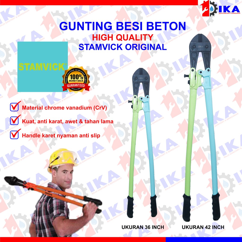 STAMVICK SUPER Gunting Besi Beton Bolt Cutter Uk 42&quot; Inch Besi Beton / Kawat / Rantai - High Qualit