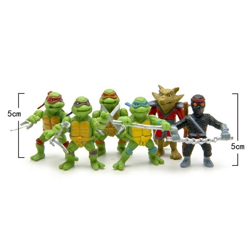 Mutant Ninja Turtles TMNT Mini Figures Action Figures Toy Set Classic Toys Kids