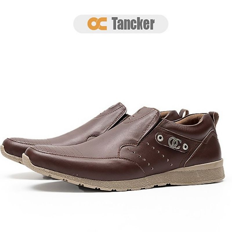 OC-TANCKER SEPATU SNEAKERS KULIT ASLI