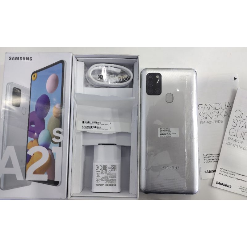 Samsung Galaxy A21s Silver 6/128 Second Super Duper Like New 100% Resmi SEIN