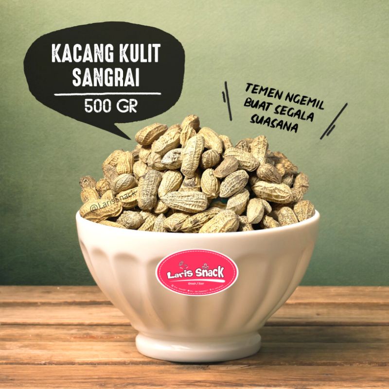 

Kacang Kulit Sangrai Super Gurih Asin Enak 500gr