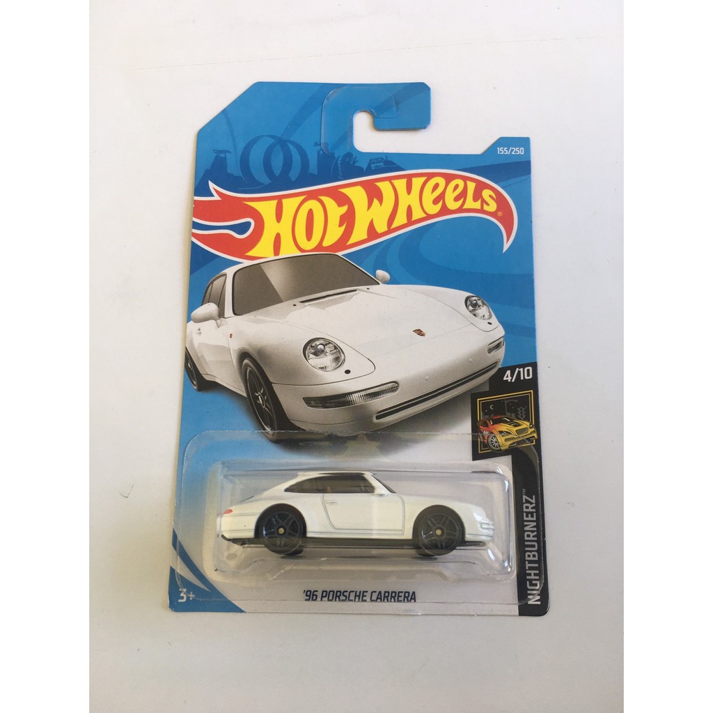 HOT WHEELS HOTWHEELS 96 PORSCHE CARRERA PUTIH NIGHTBURNERZ DIECAST MOBIL ORIGINAL LANGKA MURAH PROMO
