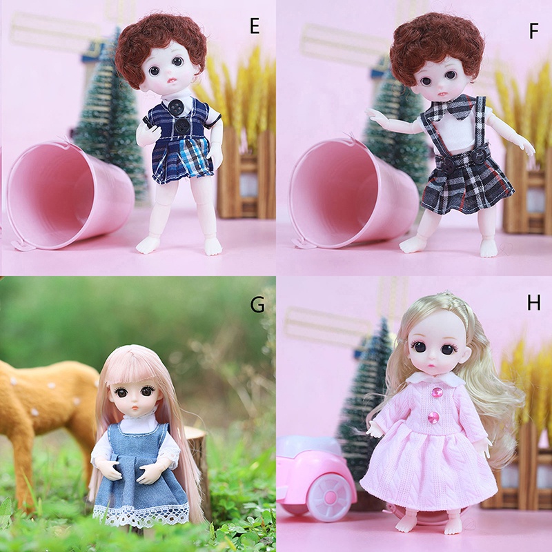 &lt; E2id &amp; &gt; 1 Set Pakaian Boneka Universal Ukuran 16cm