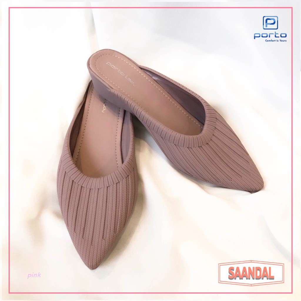 Sepatu Wedges Selop Porto DTA Model Korea Jelly (BISA SATUAN)