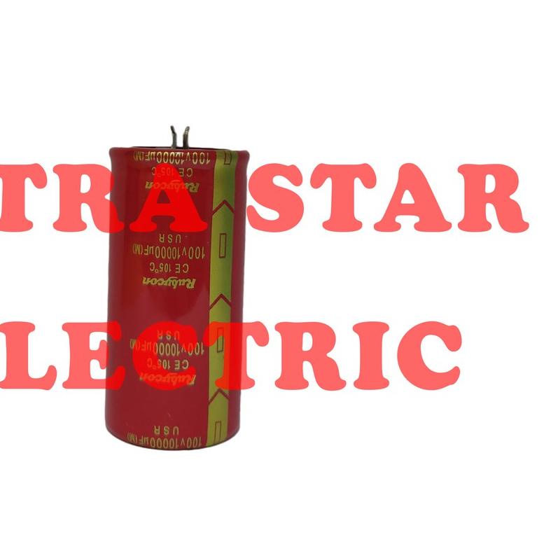 ❀ Elco Rubycon 10000uf 100v Merah, Capasitor Elco Rubycon 10000/100 Japan Red ✲