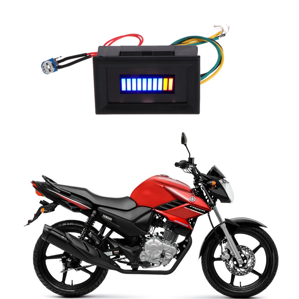 Indikator Pengukur Minyak / Bensin Universal 12V dengan Indikator LED untuk Motor
