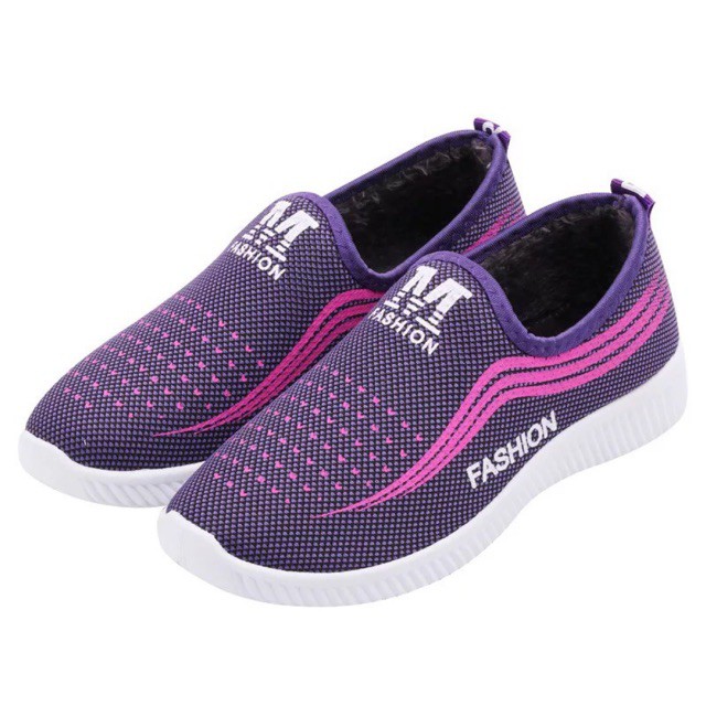 SMILE SP-046 Sepatu Sport Slip Wanita Sepatu Fashion IMPOR