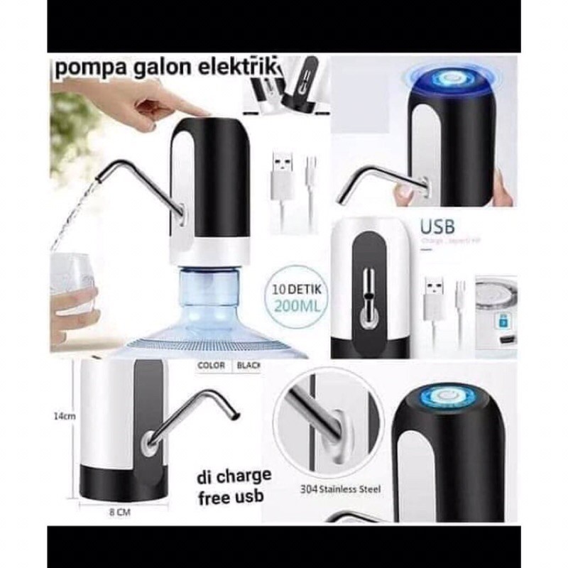 Water Electric Pump Usb Carge - Pompa Air Galon Electric Portable