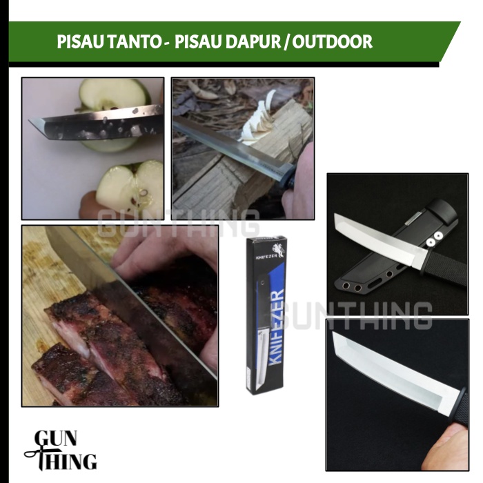 Pisau Pendek Jepang Tanto KNIFEZER - Pisau Dapur / Pisau Daging / Pisau Serbaguna / Pisau Outdoor