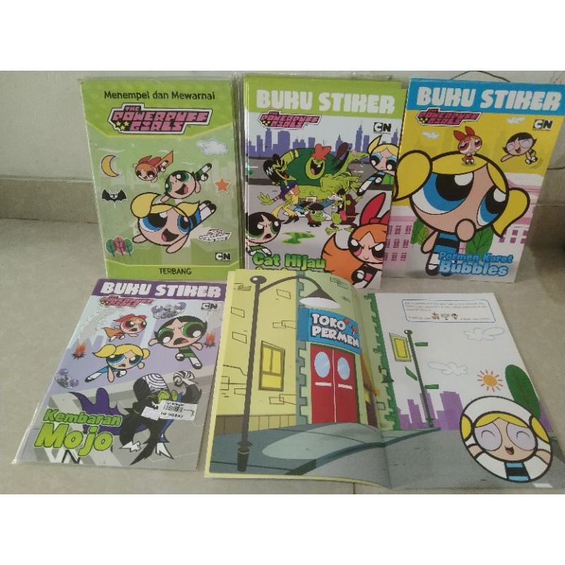buku stiker Powerpuff girl